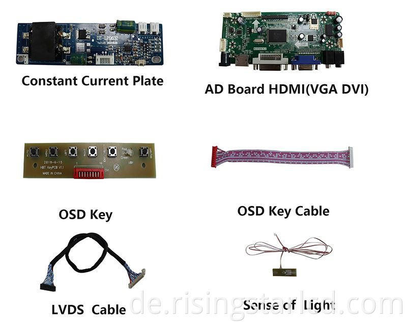 LCD -Menükarte